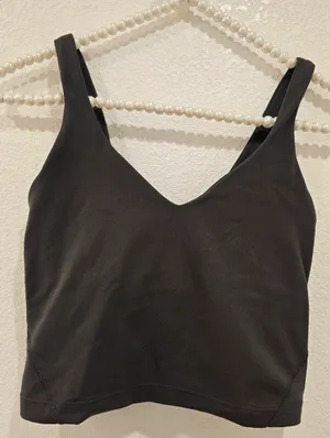 Lululemon Align Tank Top Black Nulu Buttery Soft Size 2 thumbnail 4