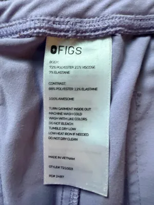 FIGS Livingston Scrub Pants Lavender  thumbnail 4