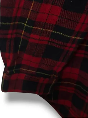 Madewell |EUC Cotton Red Black Plaid Flannel Buffalo Check Button Down Shirt (M) thumbnail 7