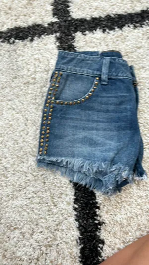 Guess Studded Jean Shorts thumbnail 4