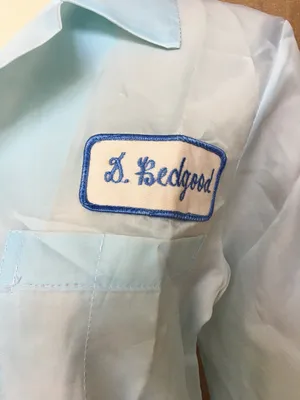 Vintage 70s Nurse Maid Uniform Costume D. Bedgood Blue Polyester Long Sleeve thumbnail 5