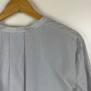 Vince Striped Band Collar Tunic Shirt Size XL Cotton Popover‎ Minimalist Capsule thumbnail 5
