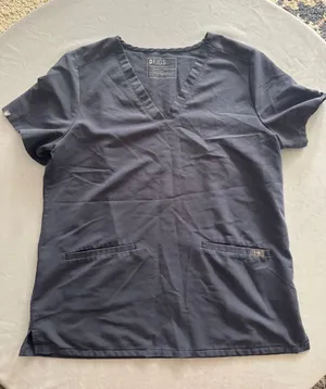Figs Space Navy V-Neck Scrub Top PO 2699 thumbnail 1