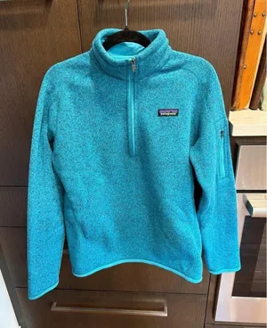 Patagonia‎ Better Sweater 1/4 zip pullover fleece teal women's Medium thumbnail 1