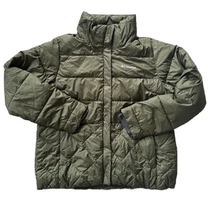Columbia Sportswear Olive Green Puffer Jacket Faux Fur Removable Hood Womens XL thumbnail 3