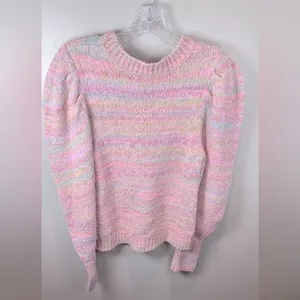 LoveShackFancy‎ Women's Aquarius Pullover Sweater Size Large thumbnail 3