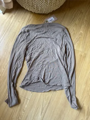 Meshki Coraline Long Sleeve Sheer Top - Neutral thumbnail 3