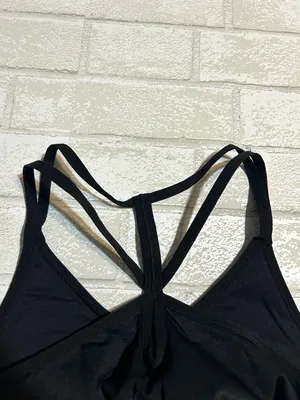 New Balance Black Strappy Racerback Activewear Sports Bra Size XL thumbnail 3