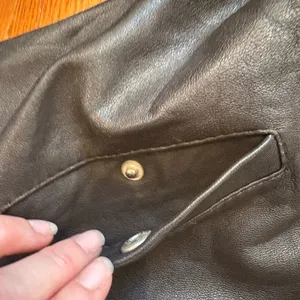 TRF Faux Leather Bomber Jacket Brown | Women’s (Fits Like S/M) thumbnail 4