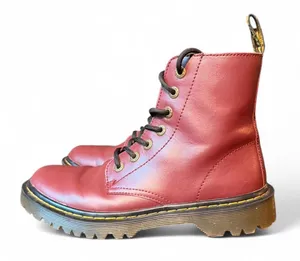 Dr. Martens Luana Cherry Red 7-Eye Combat Boots Women’s US 8 EU 39 Burgundy thumbnail 1