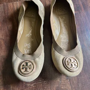 Tory Burch glitter stretch ballerina flats thumbnail 2