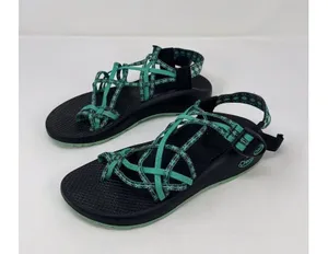 Chaco ZX/3 Womens Sandals Green Dual Adjustable Strap Classic Sport Outdoor US 8 thumbnail 3