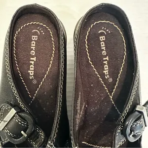 BareTraps Huntley Leather‎ Upper Mules Women's 6.5 Black Buckle Boho Casual NWOT thumbnail 4