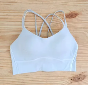 Lululemon Align Bra Gray Size S Nulu Fabric Cross Back Yoga Sports Bra thumbnail 1