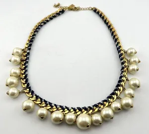 Kate Spade Pearl & Gingham Necklace  thumbnail 2