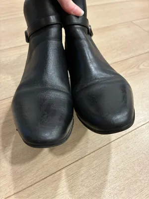 Coach Women’s Chrystie Bootie Black Leather Ankle Heeled Size 8.5 thumbnail 6