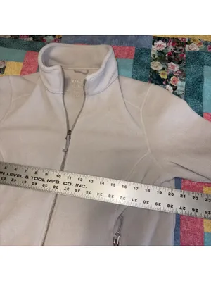 L.L.Bean Women's Polartec Large Fleece Jacket Cozy Regular Outdoor Grey Full Zip thumbnail 7