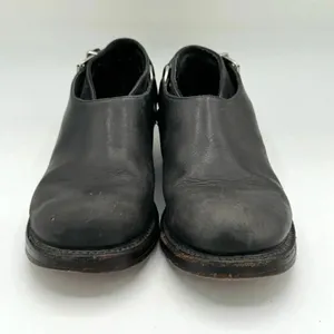 NANA Vintage Late 80s Early 90s Black Leather Single Buckle Shoes Size UK 4 US 6 thumbnail 7