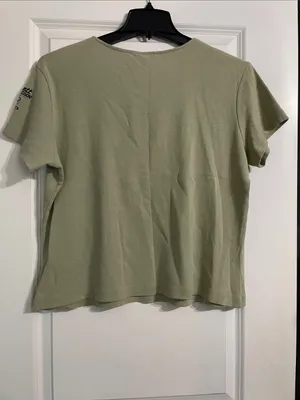 Vintage Harley Davidson Barnett El Paso TX Tee Size XL Light Green Made In USA thumbnail 6