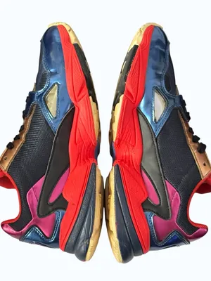 Adidas Originals Falcon Collegiate Navy Blue Red Sneakers Women’s Size 8 thumbnail 11