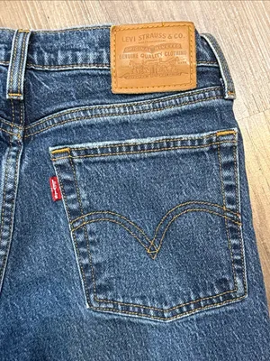 Levi’s Premium Wedgie Icon Fit Ankle Jeans 25 Salsa Step Big E $98 thumbnail 6