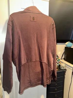NWT FREE PEOPLE Work It Out Pullover - Black Walnut thumbnail 10