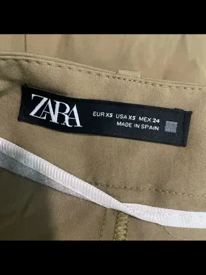 Zara Olive High-Waist Pleated Women's Shorts thumbnail 2