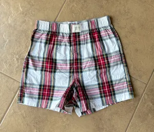 American Eagle Plaid Holiday Lounge Boxer Shorts thumbnail 1