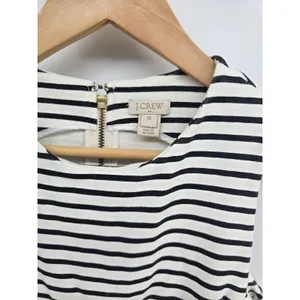 J.Crew Dress Womens XS C4098 White Black Striped Sleeveless EUC thumbnail 2