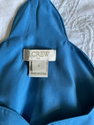 J.Crew Spaghetti Strap Blue Blouse thumbnail 2