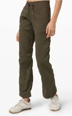 lululemon athletica Dance Studio Pant III Unlined Dark Olive -Size 4 thumbnail 1