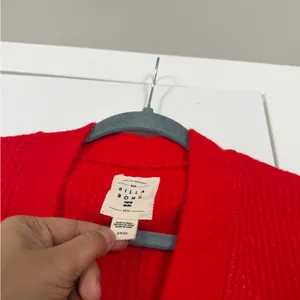 Billabong Red Button Down Sweater Cardigan Holidays Christmas thumbnail 3