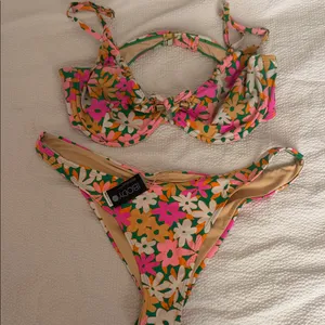 Cotton on Body Swim Floral Bikini Set in Pink, Green & White szL thumbnail 1