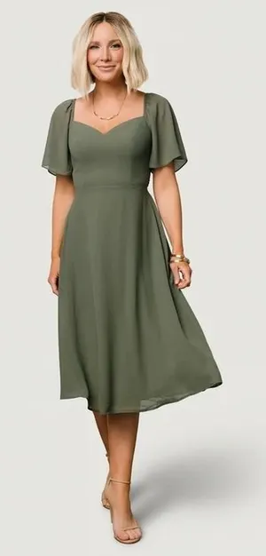 Baltic Born Colette Sweetheart Midi Dress Size Medium thumbnail 1