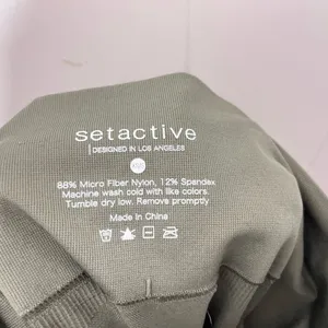 SET Active Sculptflex Seamless Leggings Olive Green High Rise Womens XS thumbnail 6