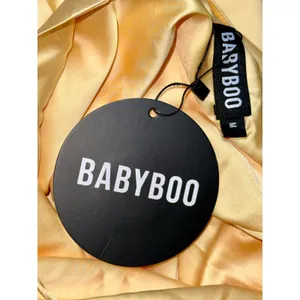 NWT Babyboo Misha Lemon Yellow Satin Strappy Open Back High Slit Maxi Dress Sz M thumbnail 7
