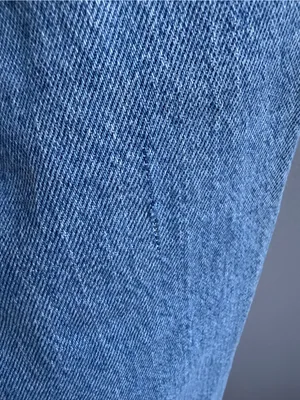 Evereve Ever Seamed Medium Blue Barrel Leg Jeans Size 30 High Rise Ankle Length thumbnail 15