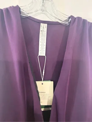HALARA Sleeveless V-Neck Wide-Leg Jumpsuit in Plum NWT thumbnail 5