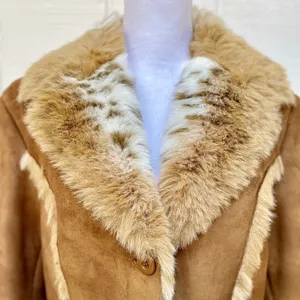 Regal Faux Fur & Suede Winter Coat Sz L thumbnail 4