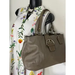 COACH Medium/ Large Leather Brown Shoulder Bag thumbnail 8