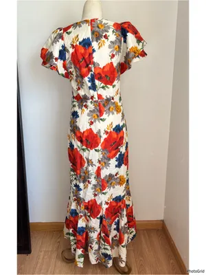 Tuckernuck Crimson Poppy Cotton Linen Elodie Dress thumbnail 4