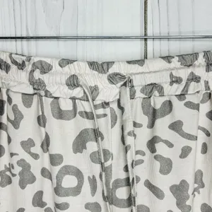 NWT Leo Rosi Womens Animal Print Pajama Sleepwear Set Sz S Gray Long Sleeve thumbnail 15