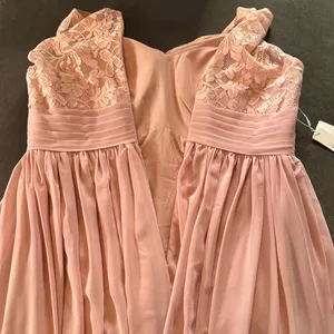 Women’s Pink Chiffon Full Length Mother of Bride Bridesmaid Formal Dress 16 NWT thumbnail 10