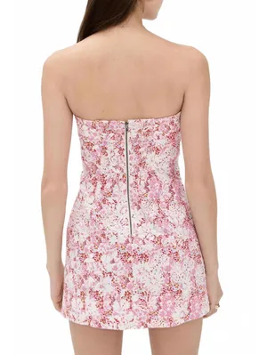 Free People Tomas Mini Dress NWT Pink Confetti Combo XL thumbnail 2