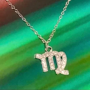 Virgo Necklace Sterling Silver 925 Zodiac Sign thumbnail 5