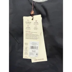 Calia Inspire Scoop Neck Tank Pure Black‎ XXS WAX14705 Built In Bra NWT thumbnail 3