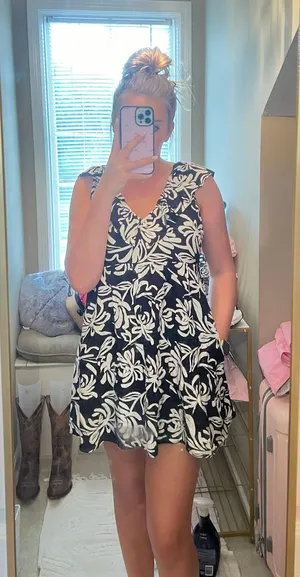 Dry Goods Black And White Dress thumbnail 1