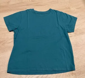 L.L. Bean Women's Cropped Tee - Teal Blue thumbnail 1