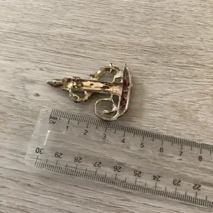 Vintage Christmas Candle Brooch thumbnail 3