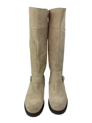 -J. Crew Boots Womens Size 9 Suede Leather Mid Calf Quiet Luxury Old Money Italy thumbnail 2